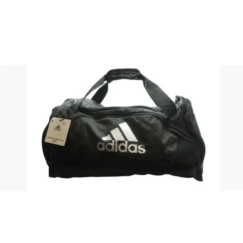 Adidas Duffel Bag Defender Medium Black Gym Travel Carry On Sports Training New‎